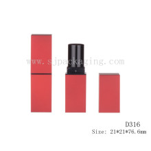 Matte rot mollig quadratisch einfach Lippenstift Container